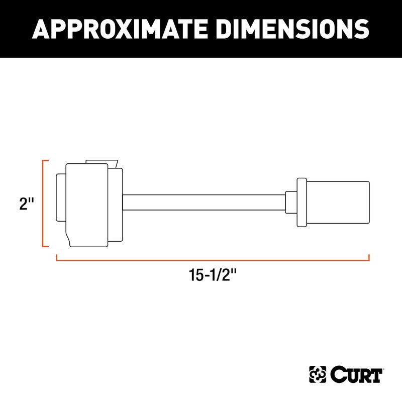 CURT 57300 8-Prong to USCAR Wiring Harness Adapter, Select Chrysler, Dodge, Freightliner, Jeep, Mitsubishi - Image 2